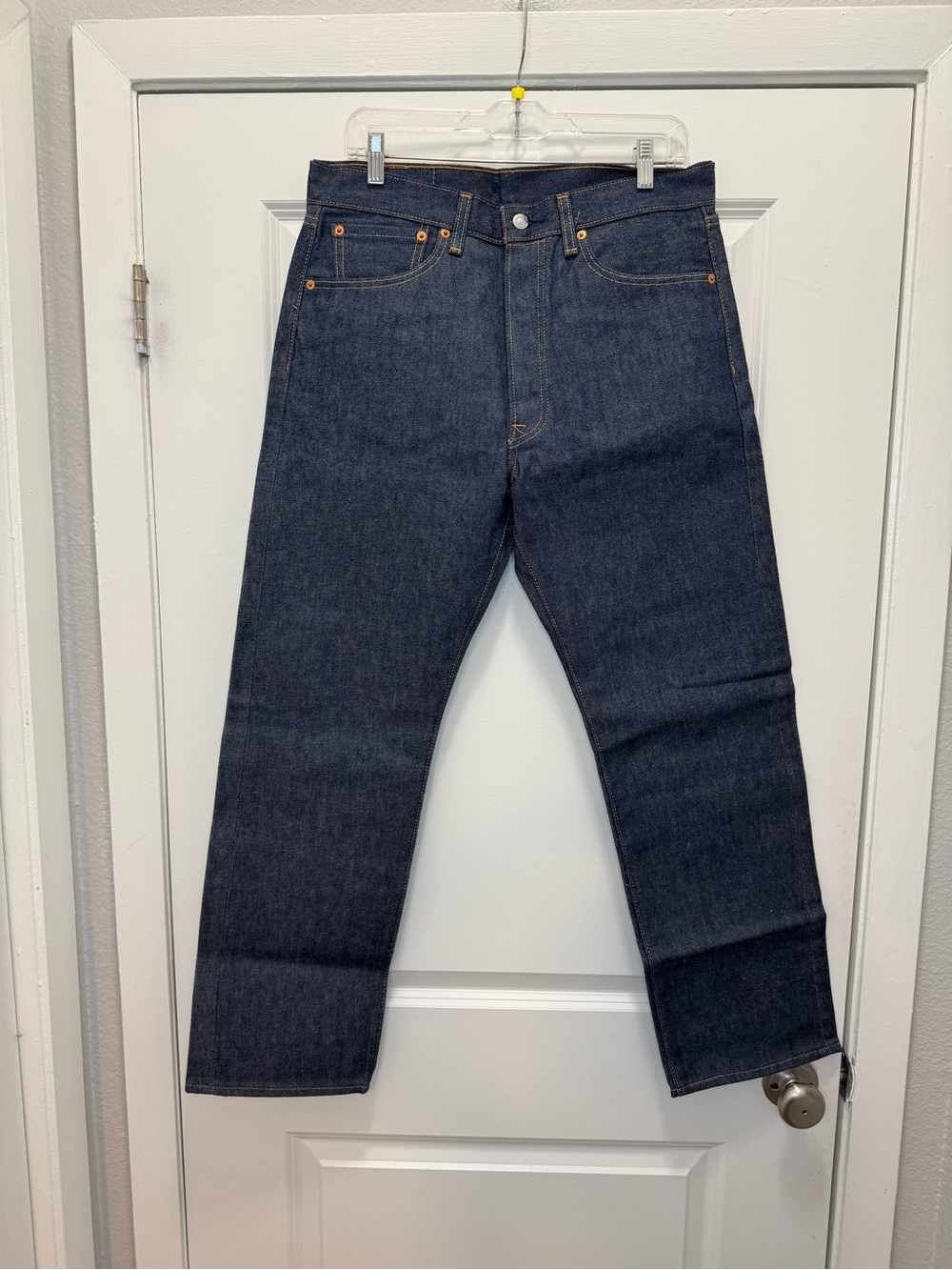 Levi's 501 Original Shrink to Fit Jeans Blue Button Fly Straight
